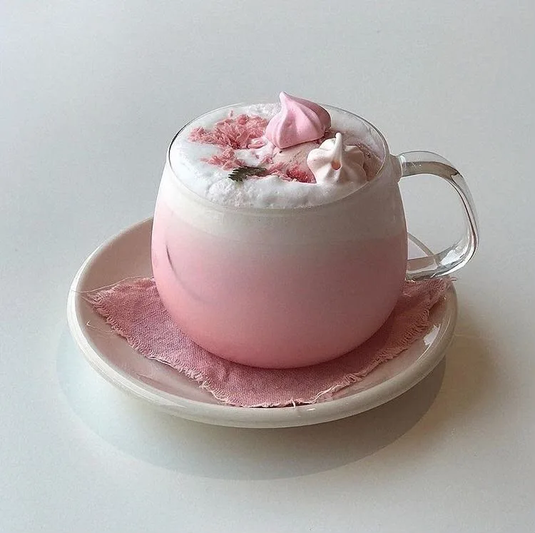 Rose Meringue Latte