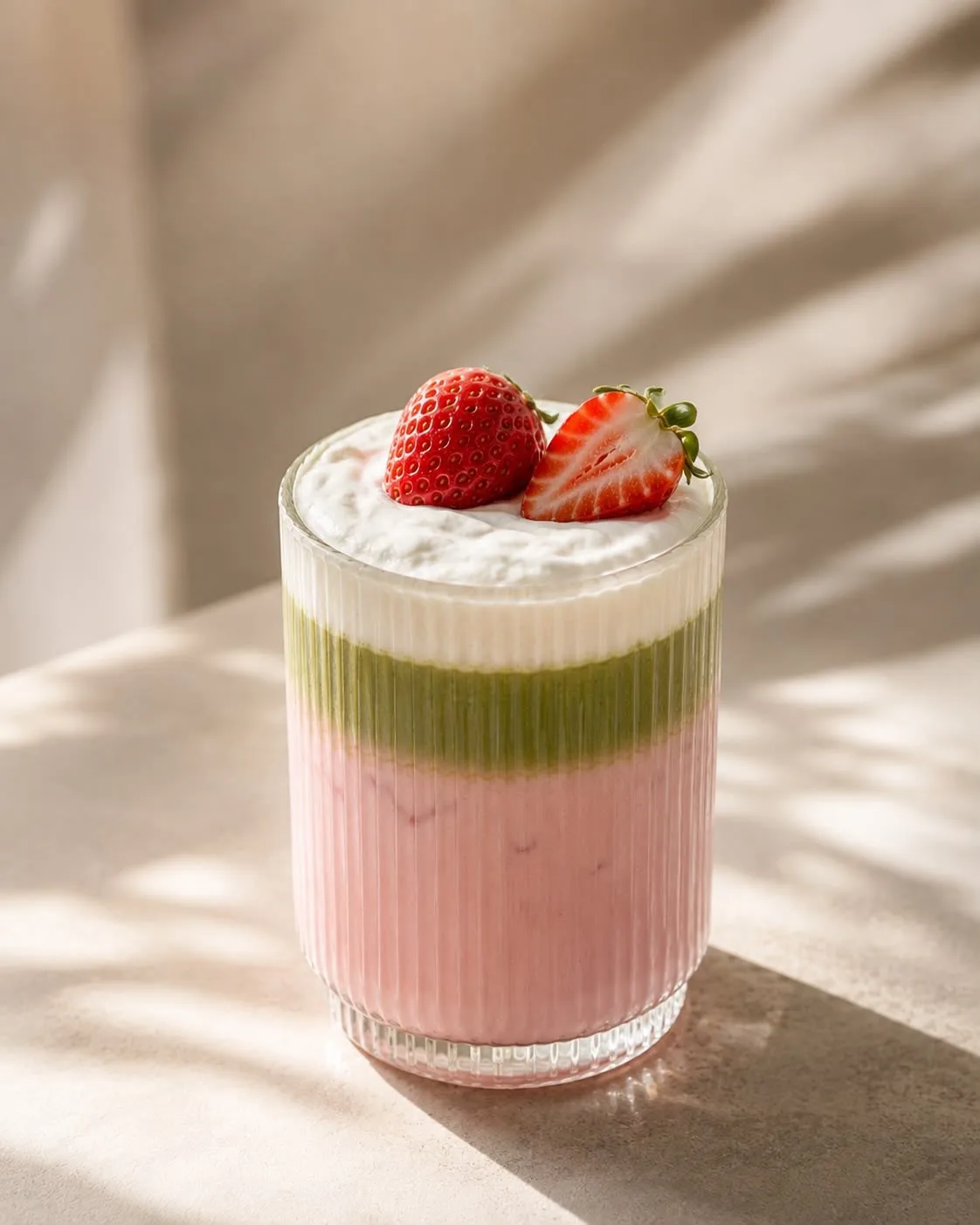 Strawberry Matcha Latte