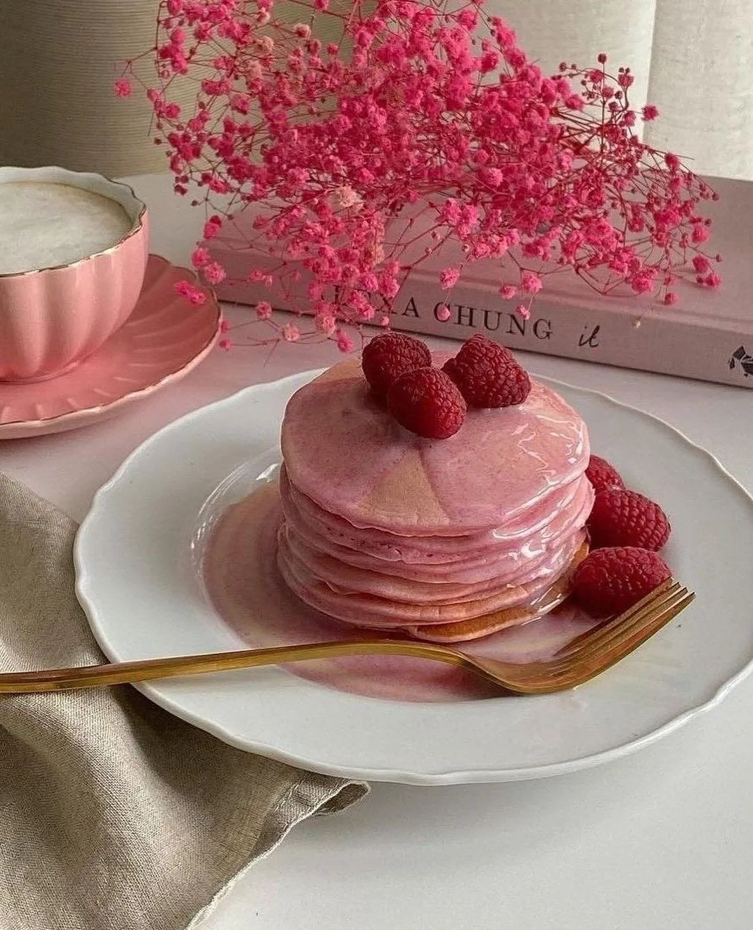Berry Pink Pancakes